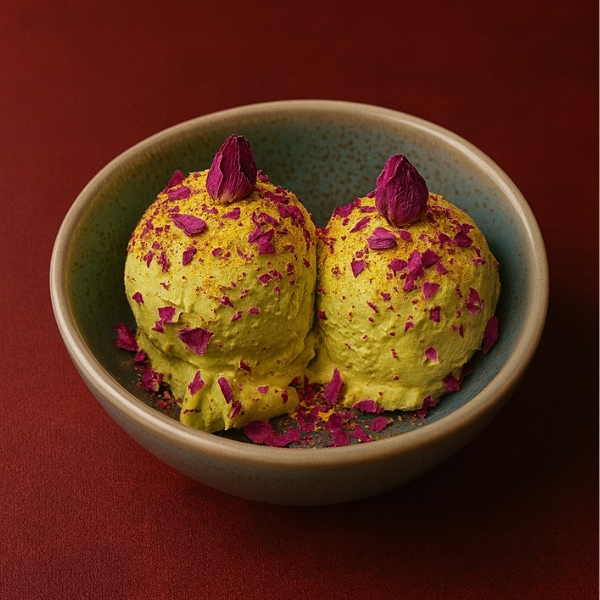 Saffron Ice Cream (Two Scoops)